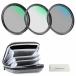 NEEWER 62mm UV/CPL/ND линзы фильтр комплект твердый ракушка кейс для хранения мульти- пальто оптика стекло aru