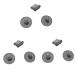 3 комплект пыль штекер . соответствовать Sony Walkman NW-WM1AM2 WM1ZM2 NW-ZX500 ZX505 ZX507 / SHANLING M7 M3X /
