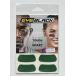 EYEBLACK Football Baseball Softball color Eye Black Strips, 12 strips (6 Pairs) (Green)