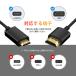 Mini HDMI to HDMI �P�[�u�� �J�[���R�[�h 30?50cm HDMI 2.0 4K 60Hz �I�X-�I�X ���J���� �r�f�I�J���� ���j�^�[�ڑ� 322059 VISION �֘A�摜3