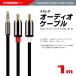 VISION �I�[�f�B�I�P�[�u�� 3.5mm �X�e���I�~�j�v���O to 2RCA�i��/���j�ϊ� AUX �����b�L �I�X 1m �֘A�摜3