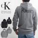 �y���s�A���i�z�J���o���N���C�� Calvin Kleint �p�[�J�[ �����Y �W�b�v�p�[�J�[ �t���W�b�v �W�b�v�A�b�v�p�[�J�[ ���N�� 40DC414 �傫�߃��S �����S