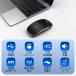 �}�E�X ���C�����X�}�E�X ���� Bluetooth�}�E�X ���É� �o�b�e���[���� �[�d�� �����^ �����x Mac/Windows/surface/Microsoft Pro �v���[���g 2026 �֘A�摜1