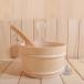  автобус аксессуары ванна водонепроницаемый крепкий advanced sauna ведро sauna . ложка имеется из дерева ведро 4L горячая вода . рука . с одной стороны горячая вода .. sauna для . утечка использование простой уборная 