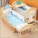  стол Kids из дерева "дышит" симпатичный с роликами . детский безопасность baby спальное место advanced ... предмет ввод здоровье высококачественный настройка белый ... подгузники изменение 