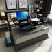  черный стол bed стол боковой стол 140cm 45cm 140cm×45cm advanced из дерева модный с роликами . стол очень большой подниматься и опускаться тип угол настройка возможность 