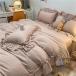  подзор комплект полуторный futon оборка одноцветный advanced .. простыня симпатичный . серия для бытового использования для бизнеса повседневный используя компактный легкий в использовании многоцелевой удобный 