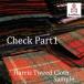 Harris Tweed( Harris твид ) ткань образец / - gire* проверка Part1*l