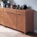  cabinet living board chest counter under sideboard storage thin type aruda- material natural tree made in Japan natural living D/117.5×44.5 stylish new life 