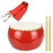 Airself детский японский барабан комплект с ремешком палочки 1 комплект ударный инструмент исполнение party корова кожаная обивка диаметр 29cm