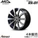 MID RX-01 �ǥꥫD:2 MB37S ����ߥۥ����� 4��(15��5.5J 4-100 +43 �֥�å��ݥ�å���/����������åȥ֥롼)�ޥ륫�����ӥ�