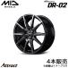 MID DR-02 ��ꥹ MXP/KSP ����ߥۥ����� 4��(15��5.5J 4-100 +43 �֥�å��ݥ�å���+�֥�å����ꥢ)�ޥ륫�����ӥ�