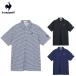le coq sportif Le Coq s Porte .f мужской Golf одежда рубашка в клетку рубашка с коротким рукавом LG6SHS18M 26SS весна лето архив дизайн рубашка 