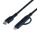 �ʥ��Х䥷 SCL-AD10BK Lightning�����ץ��դ�USB PD�����֥� 1m �֥�å�