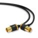  Elecom DH-ATLS48K10BK антенна кабель 1.0m 2K4K8K(3224MHz) соответствует L-S type 3 -слойный защита te фреон линия материал черный 