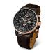 Vostok-Europe - GAZ Limo World Timer Alarm Rosegold Dark Brown Leather Watch - YM26/5603255 ¹͢