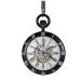 XDCHLK Copper Mechanical Pocket Watch Black&Silver Roman Numeral Dial Automatic Self-Wind Movement Gift for Men Women ¹͢