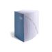 Deluxe Expandable Desk File, 1-20/A-Z Index, Legal Size, Pressboard, Navy Blue