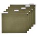Amazon Basics Hanging File Folders for Documents, Letter Size, 1/5-Cut Adjustable Tabs, Standard Green, 50 Count