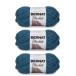 Bernat Blanket Dark Teal Garn - 3 Packungen mit 150 g - Polyester - 6 Super Bulky - 108 Yards - Stricken/H��keln