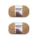 Bernat Blanket Sand Yarn - 2 Pack of 300g/10.5oz - Polyester - 6 Super Bulky - 220 Yards - Knitting/Crochet