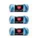 Red Heart Super Saver Wildflower Yarn - 3 Pack of 141g/5oz - Acrylic - 4 Medium (Worsted) - 364 Yards - Knitting/Crochet
