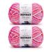 Bernat Blanket Brights 300g Neon Sherbet Yarn - 2 Pack of 300g/10.5oz - Polyester - 6 Super Bulky - Knitting/Crochet