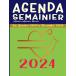 Agenda semainier 2024: Planificateur Semainier A4, De Janvier 2024 = D=cembre 2024, Calendrier Hebdomadaire, Id=e Cadeau D'anniversaire Pour Un Inf