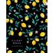 Client Book Alphabetical: 8.5 x 11 Large Hair Stylist Notebook Organizer with Alphabet Index | Lemon Fruit Floral Design Black
