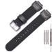 MCXGL ���v�o���h 16mm �i�C����+���U�[ Casio GA-100/DW5600/GW9400 ���Ή� �ւ��x���g �V���o�[�{�^��
