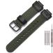 MCXGL ���v�o���h 16mm �i�C����+���U�[ Casio GA-100/DW5600/GW9400 ���Ή� �ւ��x���g �A�[�~�[�O���[��