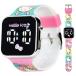 Accutime Hello Kitty цифровой LED кварц Kids многоцветный наручные часы девушки белый Hello Kitty friend частота ремешок ( модель : HK4161AZ)ma
