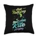 Less Talking More Kitesurfing Kiteboarding Throw Pillow
