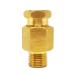 LLBZBJLXWE 5 PCS 1/8" 1/4" M4 M5 M6 M8 M10 Metric Male 4 6 8mm Compression Elbow Oil Tube Brass Pipe Fitting System(Straight,M6x0.75mm to 4mm)