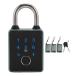 Nutriess SmartPadlock Biometric Smart Keyless Thumbprint Lock for Gym School Office Tuya APP (TT Lock APP)