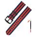 watchdives �i�C�����r���v�o���h 20mm 22mm �N�C�b�N�����[�X�r���v�o���h �}���`�J���[ �����p�r���v�X�g���b�v �j�����p (�u���[���b�h/�u���b�N�o�b�N���A20