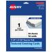 Avery принтер bru поздравительная открытка заднее крыло складной 4.25×5.5 дюймовый коврик белый 50 листов 