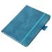 NOLITOY Portable Address Organizer Phone Book with Pen Holder A6 Size Light Blue Faux Leather Pocket for Home and Travel