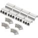 ALMULOO Split Collar Tube Clamp Split Collar Steel Bare Metal Compatible with 1.875 Inch OD Tube (4 Pack)