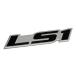 LS1 Embossed BLACK on Highly Polished Silver Real Aluminum Auto E ¹͢