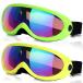 [ параллель импортные товары ]Rngeo Ski Goggles, Pack of 2, Snowboard Goggles for Kids, Boys &amp;