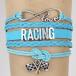 Joulee Infinity Love Racing Bracelets Bangles Flag Charm Braided ¹͢