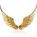 DishyKooker Car Auto Sticker 3D Stereo Metal Angel Wing Car Deco ¹͢
