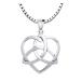 ���¹�͢���ʡ�US Jewels Ladies 925 Sterling Silver Irish Celtic Trinity Knot H