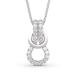 Jeulia Infinity Love Necklace 925 Sterling Silver Pendant Neckla ¹͢