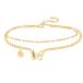 ¹͢ʡMeMoShe Personalized Layered Choker Necklace with Butterfly Pend