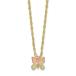 ¹͢ʡ10k Tri Color Black Hills Gold Butterfly Necklace 18in 6.68mm st
