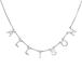 ¹͢ʡGR35Z9 Personalized Spaced Letter Name Necklace Silver for Women