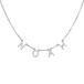 ¹͢ʡGR35Z9 Personalized Spaced Letter Name Necklace Silver for Women