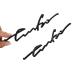 ¹͢ʡ2Pc Turbo Letters Rear Badge Liftgate Emblem Look Deck Lid 3D Pr